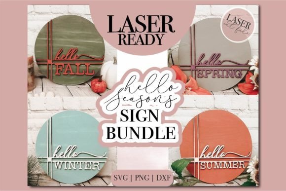 Download Hello Seasons SVG Bundle Laser Cut Files - Season Collection
