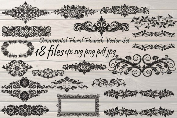 Download Ornamental Floral Flourish Divider - Premium Resources