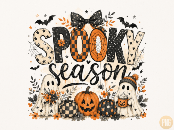 Download Spooky Season Ghost Trio PNG - Premium Bundle