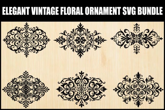 Download Elegant Vintage Floral Ornament SVG - Premium Resources